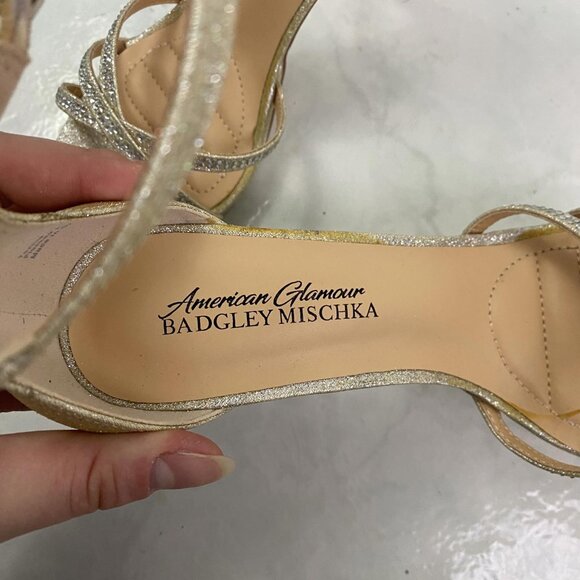 BADGLEY MISCHKA American Glamour sparkly formal heels - Picture 3 of 6